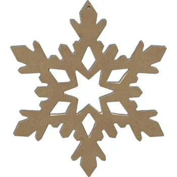 Vánoční dekorace Gomille Dřevěný výřez k dekoraci Gomille, závěsný, 10 cm - Ledová vločka