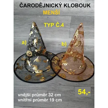 RC model auta ČARODĚJNICKÝ/ HALLOWEENSKÝ KLOUBOUK MENŠÍ TYP 4 - 1