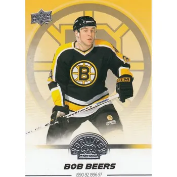 Sběratelská karetní hra řadová karta BOB BEERS 23-24 UD Boston Bruins Centennial číslo 56