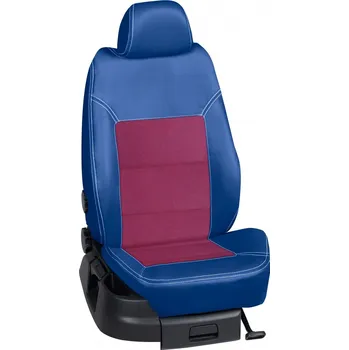 Potah sedadla Autopotahy Renault TRAFIC / od r.2001->, 5 dvěří, 5 míst, KOŽENKA > OR 0421 (OR 0421 / Modrý koženkový bok)