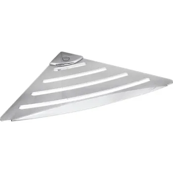 Drátěná police Gedy, Rohová police, 178x178 mm, ABS/leštěný nerez, ES81