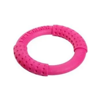 Hračka pro psa Hračka pes RING MAXI plovací a létající .z TPRpěny, růžový KW
