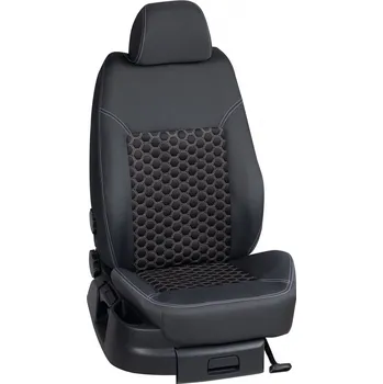 Potah sedadla Autopotahy Seat CORDOBA / od r.2000->, 5/3 dveří, KOMFORT > KS003 (KS003 / Tmavě šedý bok)