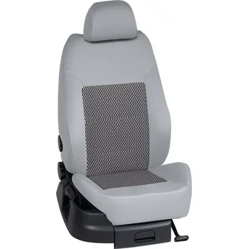 Potah sedadla Autopotahy Renault MASTER / od r.2004-do r.2/2010, 5-dveří, 9 míst, (6 míst), KOMFORT > OR 0372 (OR 0372 / Světle šedý bok)