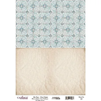 Umělecký papír Cadence Rýžový papír Cadence, A4 - Tkanina a ornament