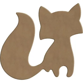 Výtvarná sada Gomille Dřevěný výřez k dekoraci Gomille, 14x13 cm - Liška