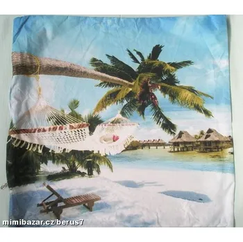 Povlak na dekorativní polštářek Povlak - povlaky 3D Karibik