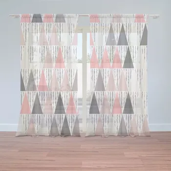 Záclona Záclony Tříbarevné jehlany: 2 ks - 150x250 cm - Sablio