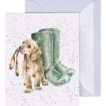 Wrendale Designs Dárková kartička Wrendale Designs "Hopeful" - Pes, labrador