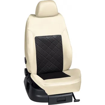 Potah sedadla Autopotahy Volkswagen TIGUAN / od r.2012->, 5 dveří, KOŽENKA > K0009 (K0009 / Béžový koženkový bok)