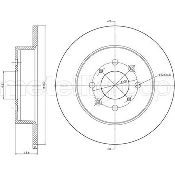 Brzdový kotouč Brzdový kotouč METELLI 23-0579C