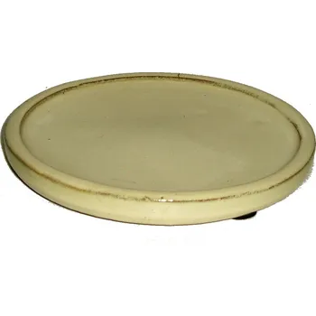 Květináč Podmiska na bonsaje krémová kulatá 16,5 cm