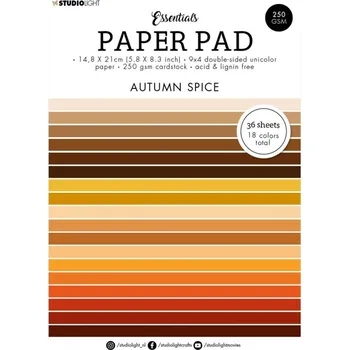 Studio Light Blok barevných papírů Studio Light "Autumn Spice", A5, 36 l. - Podzimní koření