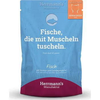 Krmivo pro kočku Herrmann's Kapsička pro kočky - Ryba s krevetkami a mušlí - 100 g Váha: 100 g