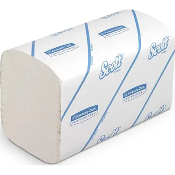 Papírový ručník Papírové ručníky skládané - SCOTT ESSENTIAL, bílé, 1 vrstva