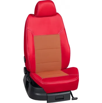 Potah sedadla Autopotahy Fiat BRAVA / od r.1995-> , 5-dveří, S, SX, EL, ELX, KOŽENKA > OR 0406 (OR 0406 / Červený koženkový bok)