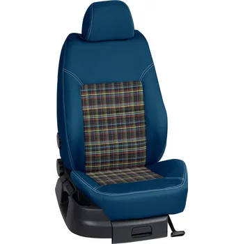 Potah sedadla Autopotahy Volkswagen CRAFTER / od r.2017->, 7 Míst, KOMFORT > OR 0284 (OR 0284 / Modrý bok)