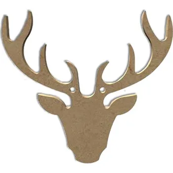 Gomille Dřevěný výřez k dekoraci Gomille, závěsný, 12x11 cm - Jelen