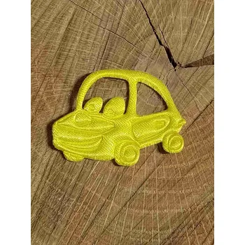Nášivka Aplikace saténová auto barva žlutá