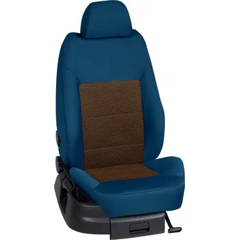 Potah sedadla Autopotahy Škoda RAPID / od r.2018->, 5 dveří,( Monte Carlo ), STANDARD > OR 0316 (OR 0316 / Modrý bok)