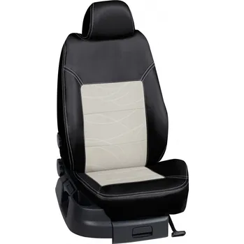 Potah sedadla Autopotahy Seat LEON / od r.2005->, 5-dveří, Sport, Limited, Reference-Paket, Drive, KOŽENKA > OR 0227 (OR 0227 / Černý koženkový bok)