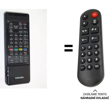 Dálkový ovladač Toshiba 219T náhradní dálkový ovladač pro seniory