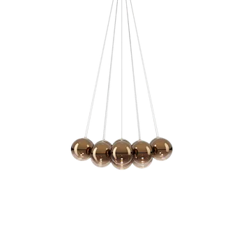Lodes 22123 4630 Random Cloud 14 ø23, závěsné svítidlo LED 14 x 5W 3000K, bronzové sklo, rozměr 103x91cm