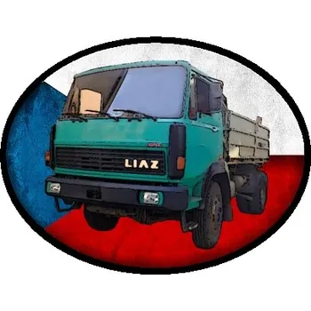 Nášivka nášivka náklaďák tahač LIAZ 110 Obdélník (nášivky tahače a nákladní auta)