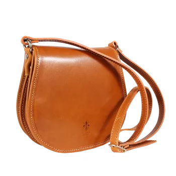 Kabelka NovaKabelka.cz Kožená italská crossbody kabelka Cleo Camel