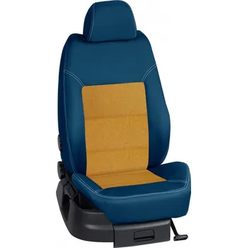 Potah sedadla Autopotahy Ford FOCUS / od r.2019->, 5 dveří, KOMFORT > OR 0417 (OR 0417 / Modrý bok)