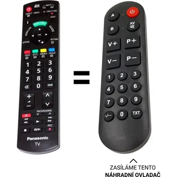 Panasonic N2QAYB000328 náhradní dálkový ovladač pro seniory