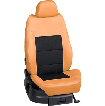 Potah sedadla Autopotahy Seat ALTEA / od r.2004->, Altea,XL 4-dveře, KOŽENKA > OR 0407 (OR 0407 / Hnědý koženkový bok)