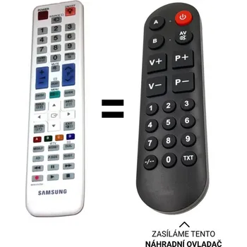 Dálkový ovladač Samsung BN59-01078A náhradní dálkový ovladač pro seniory.