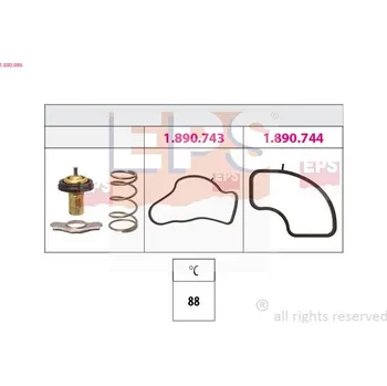 Těsnění motoru Termostat, chladivo EPS 1.880.986