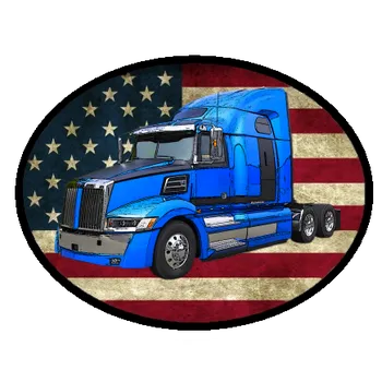 Nášivka nášivka WESTERN STAR 5700XE Ovál (nášivky tahače a nákladní auta)