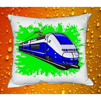 Dekorativní polštářek Polštářek s lokomotivou TGV II