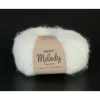 Příze Příze DROPS Melody 01 - smetanová