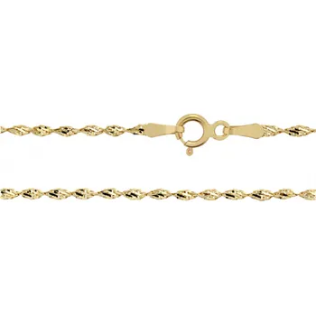 Řetízek Luxur, Tonya, řetízek typu twist ve žlutém zlatě, délka: 38 cm, 3640007-0-38-0