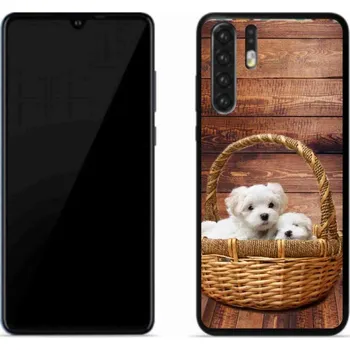 Pouzdro na mobilní telefon Gelový kryt mmCase na mobil Huawei P30 Pro - štěňátka