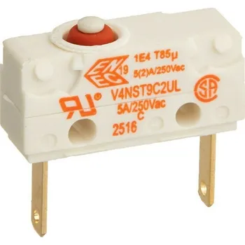 Příslušenství pro přípravu kávy Aeg DeLonghi náhradní díl 5132104100 mikrospínač V4NST9C2UL 5(2)A/250Vac koncový pro kávovar a fritézu
