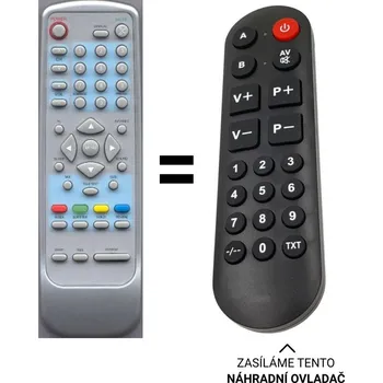 Dálkový ovladač AOC L27W351 L32W351 náhradní dálkový ovladač pro seniory.