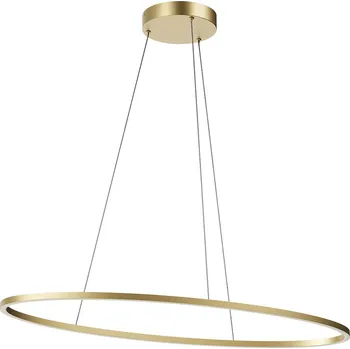 Redo Závěsné LED oválné svítidlo LEO, ø95cm Barva: Bronz