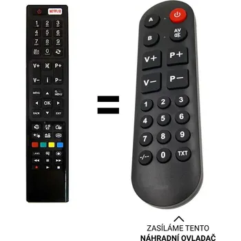 HAIER LEF65V200S náhradní dálkový ovladač pro seniory