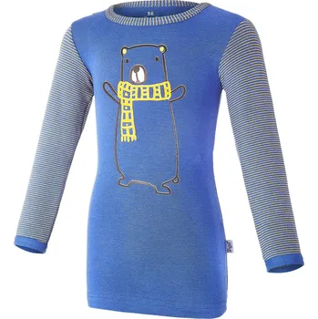 Little Angel Tričko smyk obrázek DR Outlast® - indigo-medvěd/pruh Velikost: 110