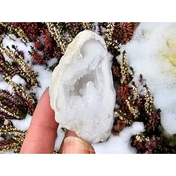 Přírodní kámen Křemeno-kalcitová geoda z Maroka 64g