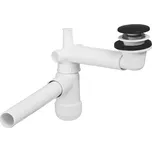 ArtCom Umyvadlový sifon PRELOC 400 s výpustí klik klak Barva: Bílá / černá