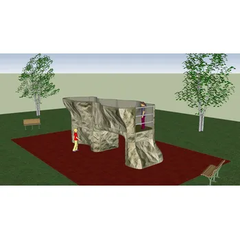 Dětské hřiště Dětské hřiště Tower 2C+40 pro štěrkovou bezpečnostní zónu