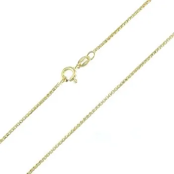 Řetízek Stříbrný pozlacený řetízek riga délka řetízku 45cm