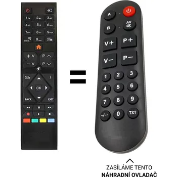 Dálkový ovladač JVC LT-43VF42L náhradní dálkový ovladač pro seniory