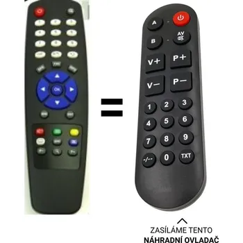 Dálkový ovladač Globo Opticum Orton - MULTIROOM, MULTIWIEW náhradní dálkový ovladač pro seniory